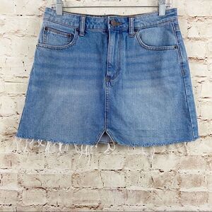 BDG women’s mini jean skirt frayed hem